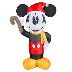 NEW Disney 1.8‎ Feet Mickey Mouse Holiday Christmas Indoor Airblown Inflatable